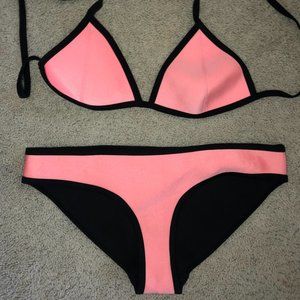Pink Triangl Bikini Top
